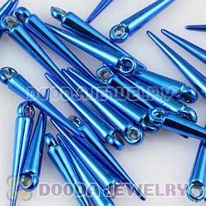 22mm Blue Basketball Wives Earring Spike Beads Wholesale 