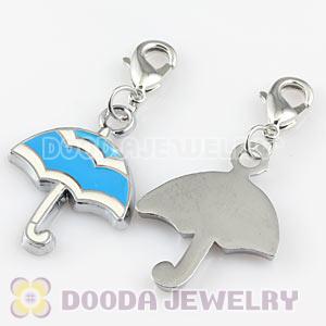 Platinum Plated Alloy Enamel European Jewelry Umbrella Charms Wholesale 