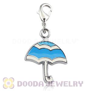 Platinum Plated Alloy Enamel European Jewelry Umbrella Charms Wholesale