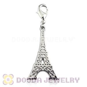 Platinum Plated Alloy European Jewelry Eiffel Tower Charms Wholesale 