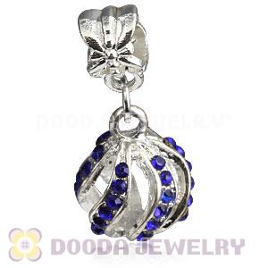 Silver Plated Alloy European Charms With Stone Wholesale