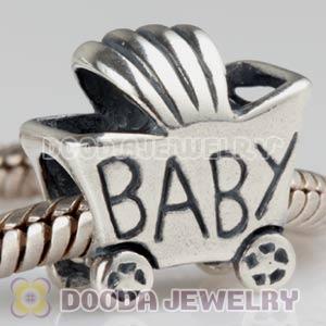925 Sterling Silver European BABY Carriage Charms Beads Wholesale