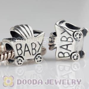 925 Sterling Silver European BABY Carriage Charms Beads Wholesale