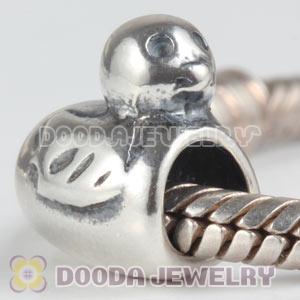 925 Sterling Silver European Duck Charms Beads Wholesale