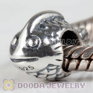 925 Sterling Silver European Fish Charms Beads Wholesale