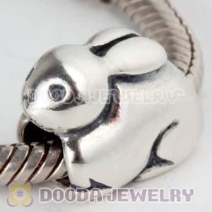 925 Sterling Silver European Easter Bunny Charms Beads Wholesale