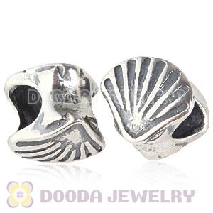925 Sterling Silver European Seashell Charms Beads Wholesale