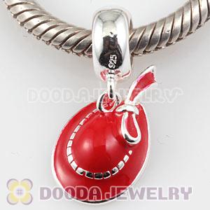 925 Sterling Silver Red Hat Dangle Charms Wholesale