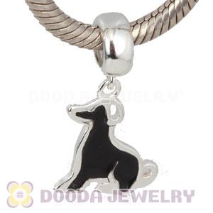 925 Sterling Silver Enamel Dangle Dog Charms Wholesale