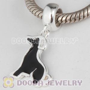 925 Sterling Silver Enamel Dangle Dog Charms Wholesale