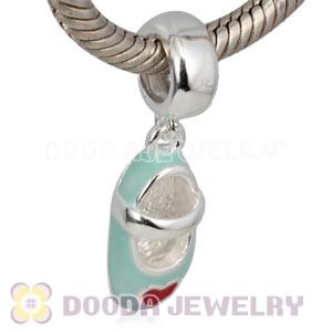 925 Sterling Silver Enamel Dangle Shoe Charms Wholesale