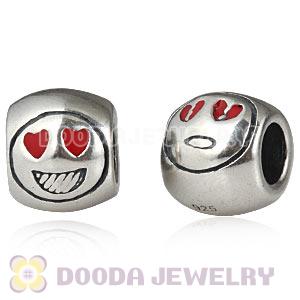 925 Sterling Silver European Smiley Face Charms Beads Wholesale