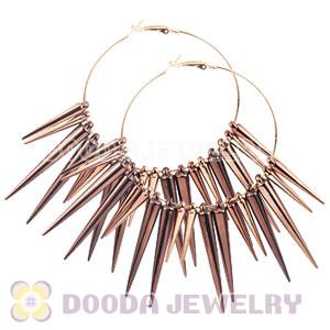 70mm Basketball Wives Spike Hoop Earrings Wholesale