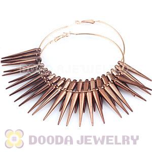 70mm Basketball Wives Spike Hoop Earrings Wholesale