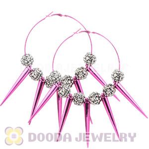70mm Basketball Wives Spike Hoop Earrings Wholesale