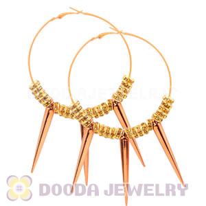 70mm Basketball Wives Spike Hoop Earrings Wholesale