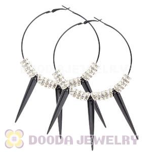 70mm Basketball Wives Spike Hoop Earrings Wholesale