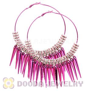 70mm Basketball Wives Spike Hoop Earrings Wholesale