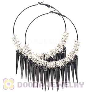 70mm Basketball Wives Spike Hoop Earrings Wholesale