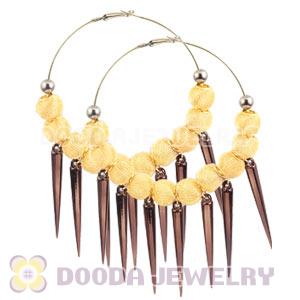 80mm Basketball Wives Spike Hoop Earrings Wholesale