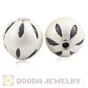 18mm Basketball Wives Leather Beads For Earrings Wholesale 