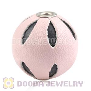 18mm Pink Basketball Wives Leather Beads For Earrings Wholesale 
