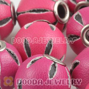 12mm Peach Basketball Wives Leather Beads For Earrings Wholesale 
