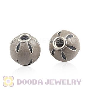 12mm Brown Basketball Wives Leather Beads For Earrings Wholesale 