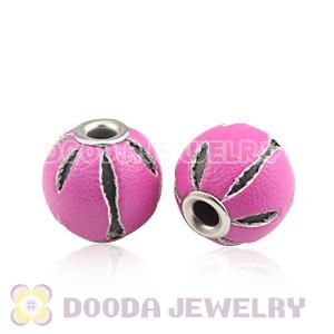 12mm Pink Basketball Wives Leather Beads For Earrings Wholesale 