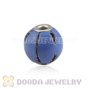 12mm Blue Basketball Wives Leather Beads For Earrings Wholesale 