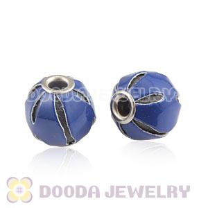 12mm Blue Basketball Wives Leather Beads For Earrings Wholesale 