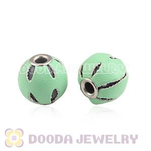 12mm Teal Basketball Wives Leather Beads For Earrings Wholesale 