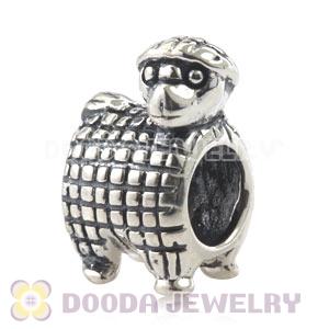 Antique 925 Sterling Silver European Lamb Charms Beads Wholesale