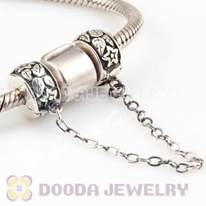 925 Sterling Silver Safety Chain fit European Style Bracelet