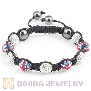 Pave Czech Crystal TresorBeads Handmade Bracelets With Hematite