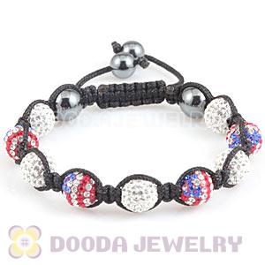 Pave Czech Crystal TresorBeads Handmade Bracelets With Hematite