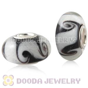 925 sterling silver single core Charm Jewelry glass beads