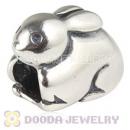 925 Sterling Silver European Easter Bunny Charms Beads Wholesale