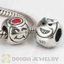 925 Sterling Silver European Smiley Face Charms Beads Wholesale