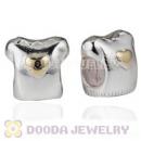925 Sterling Silver European T Shirt Charms Beads Wholesale