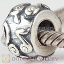 925 Sterling Silver European Charms Beads With CZ Stone