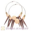 80mm Basketball Wives Spike Hoop Earrings Wholesale