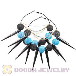 70mm Basketball Wives Spike Hoop Earrings Wholesale