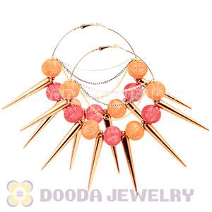 70mm Basketball Wives Spike Hoop Earrings Wholesale
