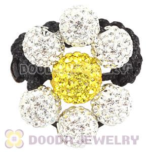 2012 Handmade Macrame Rings With Czech Crystal Wholesale