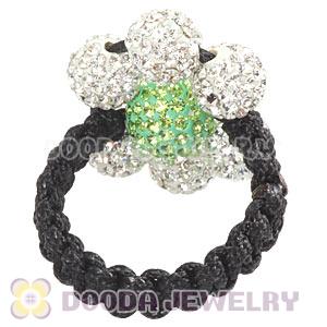 2012 Handmade Macrame Rings With Czech Crystal Wholesale