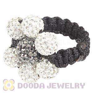 2012 Handmade Macrame Rings With Czech Crystal Wholesale