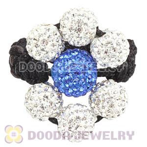 2012 Handmade Flower Rings With Czech Crystal Wholesale