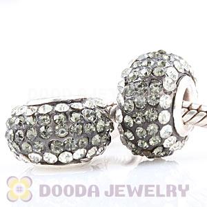 Wholesale European Pave Crystal Bead With Alloy Core