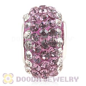 Wholesale European Pave Crystal Bead With Alloy Core